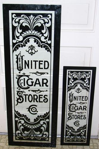 Background painted, vinyl pulled and ready for silvering or gilding