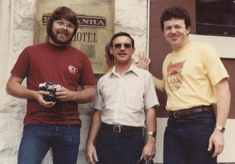 Mike Jackson, Raymond Chapman, and Noel Weber at the Boise BBQ in the summer of 1982. The Oklahoma Bash was in the fall of 1982.